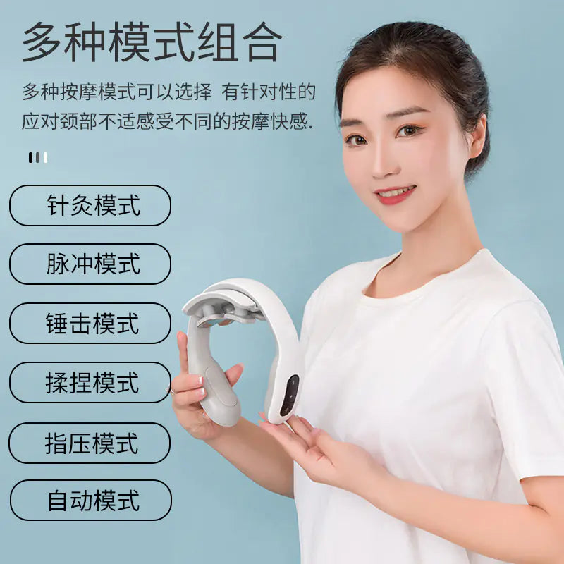 Smart Neck Massager with Heating and Therapy Function