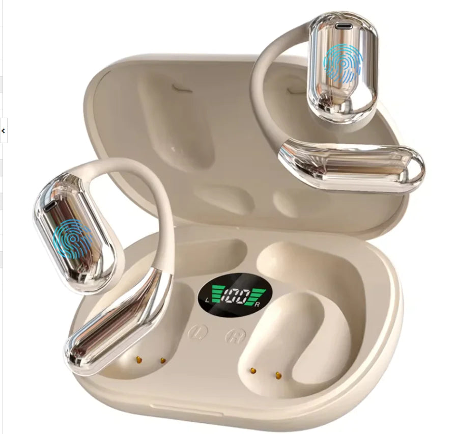 Ohrmontiertes Bluetooth-Headset mit LED-Anzeige (ein Set)