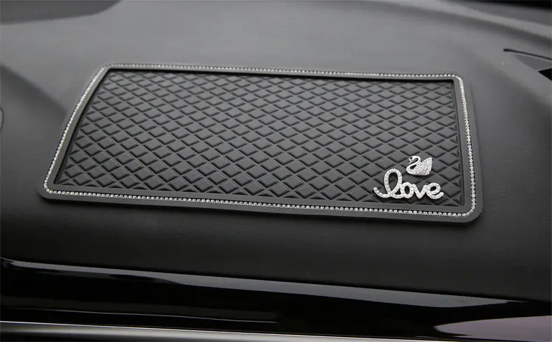 Large Creative Rhinestone Anti-Slip Car Dashboard Mat