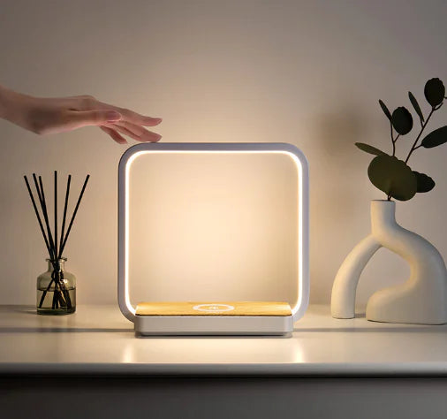 Smart Sensor Bedside Lamp with Wireless Charging