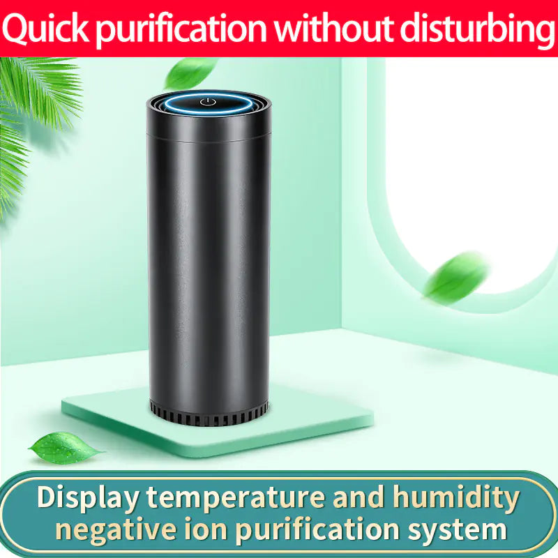 Car Air Purifier with Ionizer and Aromatherapy Y8