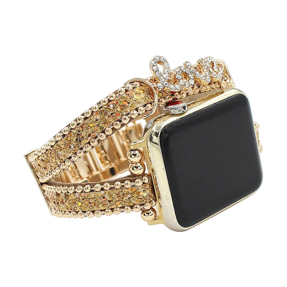 Smart Letters Leather Watch Strap