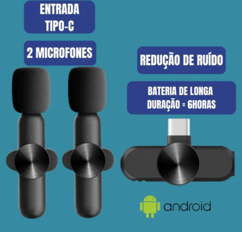 Wireless Lavalier Microphone for Audio and Video Recording