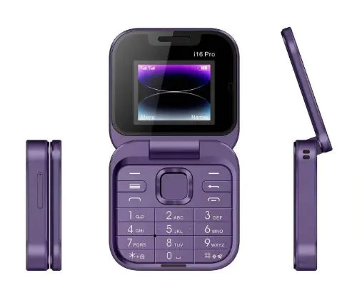 I16 Mini Dual SIM Non-Smart Flip Phone for Seniors