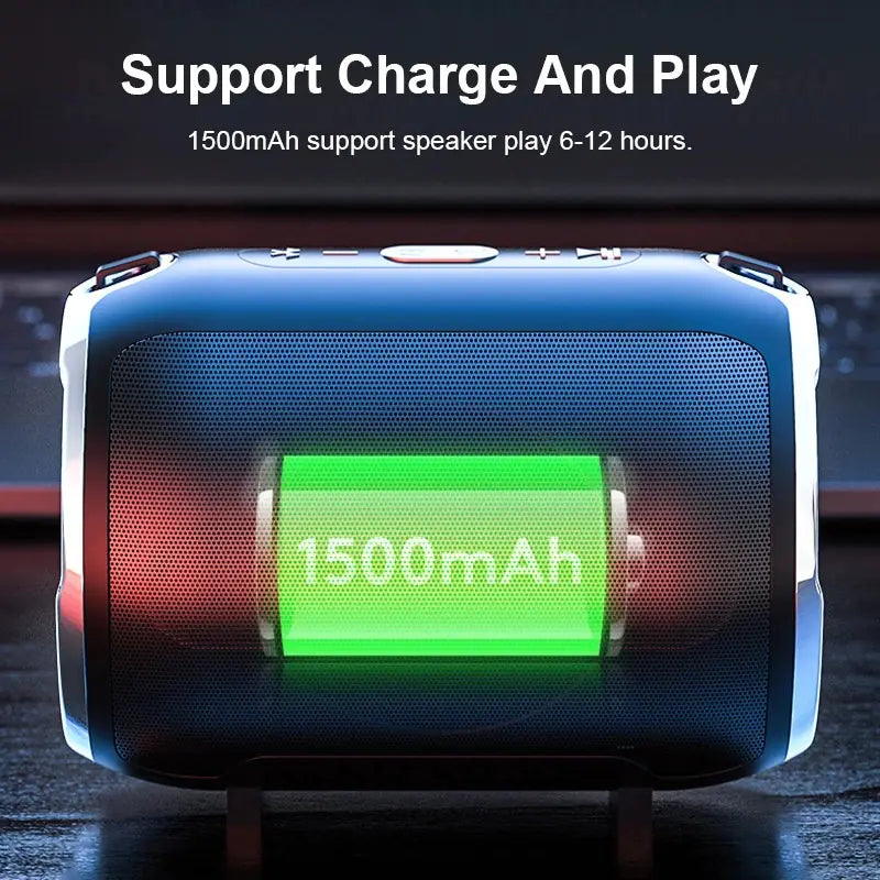 Portable Anti-Fall Bluetooth Speaker with Subwoofer