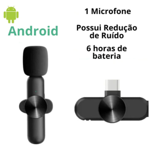 Wireless Lavalier Microphone for Audio and Video Recording