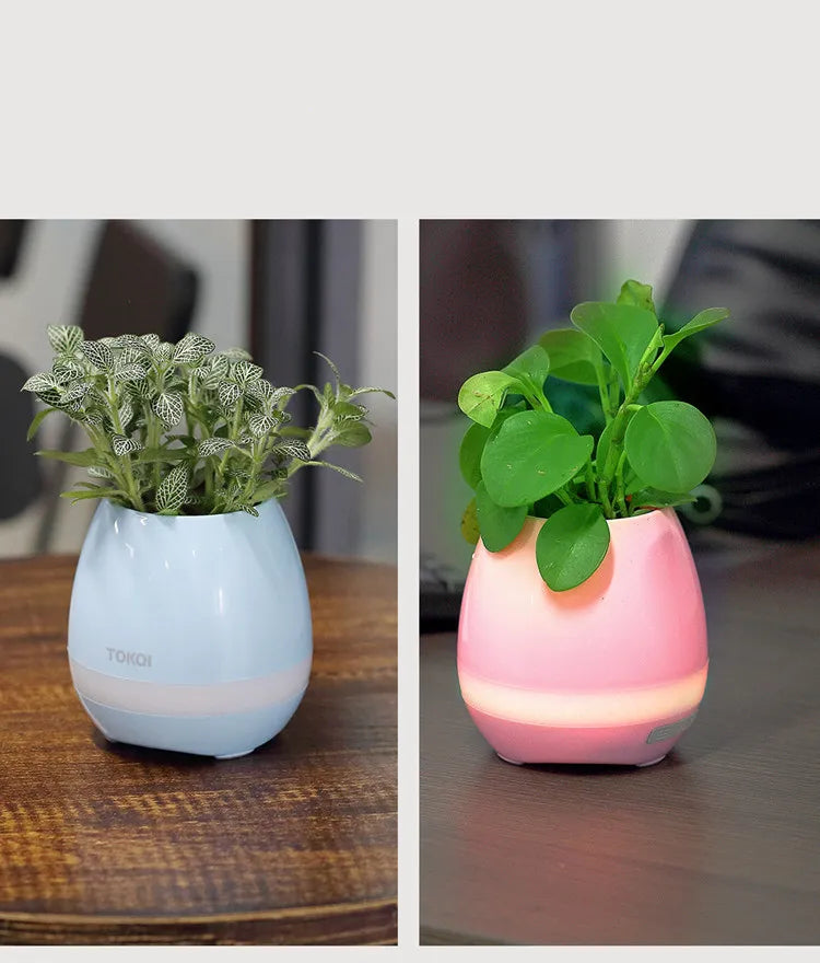 Smart Touch Sensor Bluetooth Flowerpot Speaker