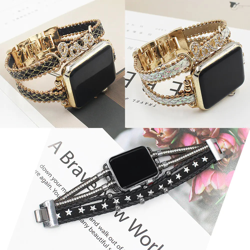 Smart Letters Leather Watch Strap