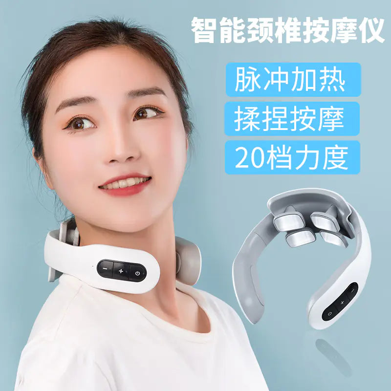 Smart Neck Massager with Heating and Therapy Function