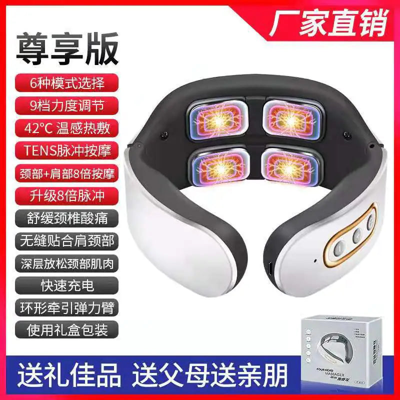 Smart Neck Massager with Heating and Therapy Function