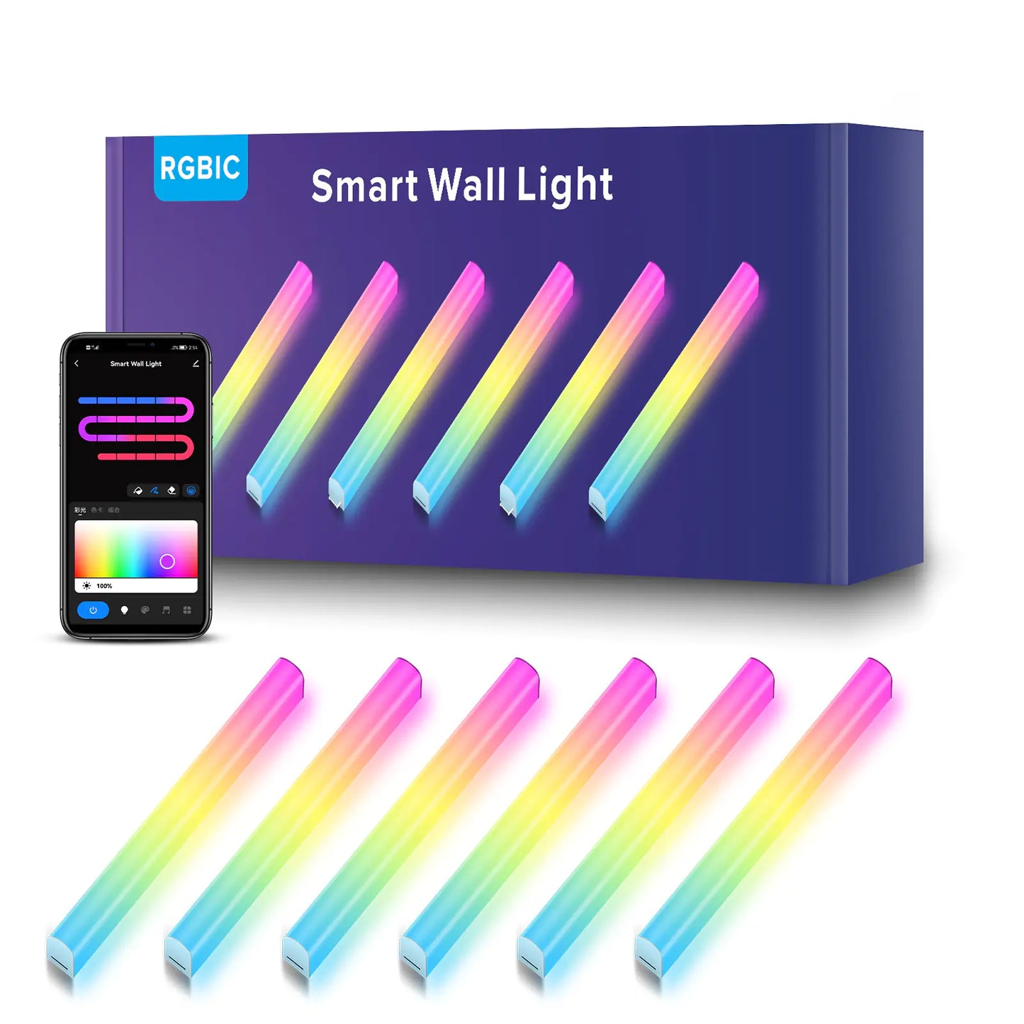 Smart LED Wall Light with WiFi and Music Sync