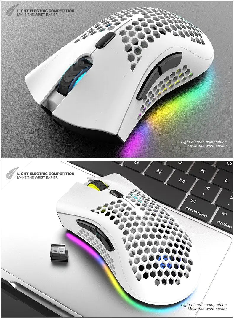 BM600 Rechargeable Wireless RGB Gaming Mouse for PC