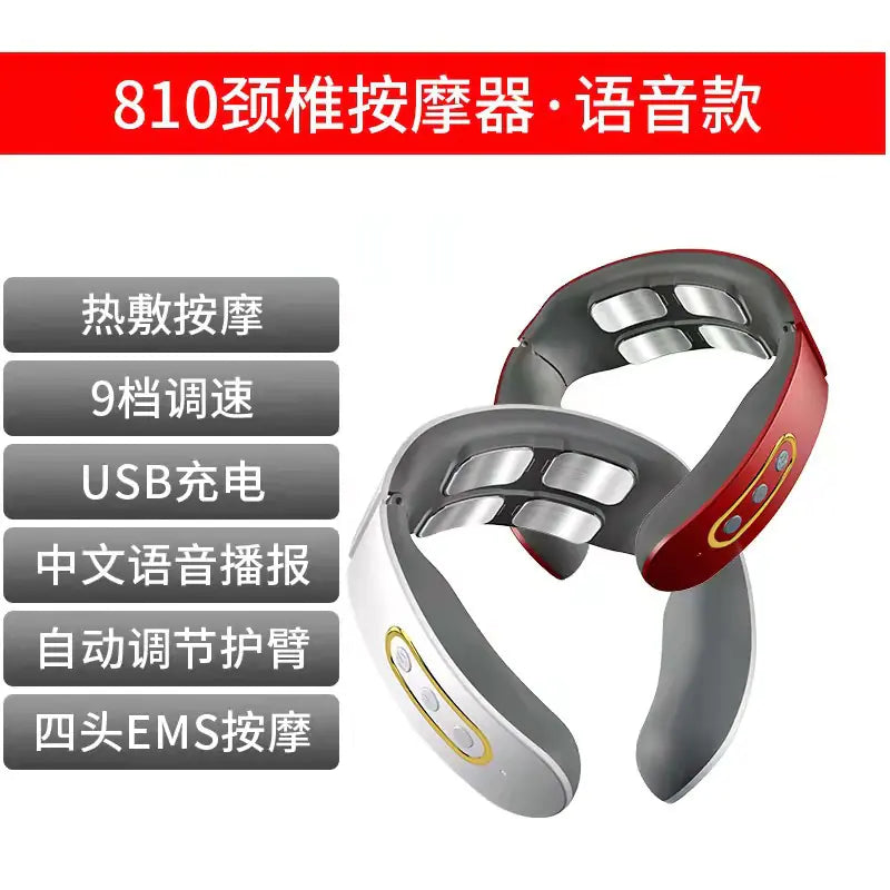 Smart Neck Massager with Heating and Therapy Function