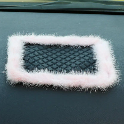 Large Creative Rhinestone Anti-Slip Car Dashboard Mat