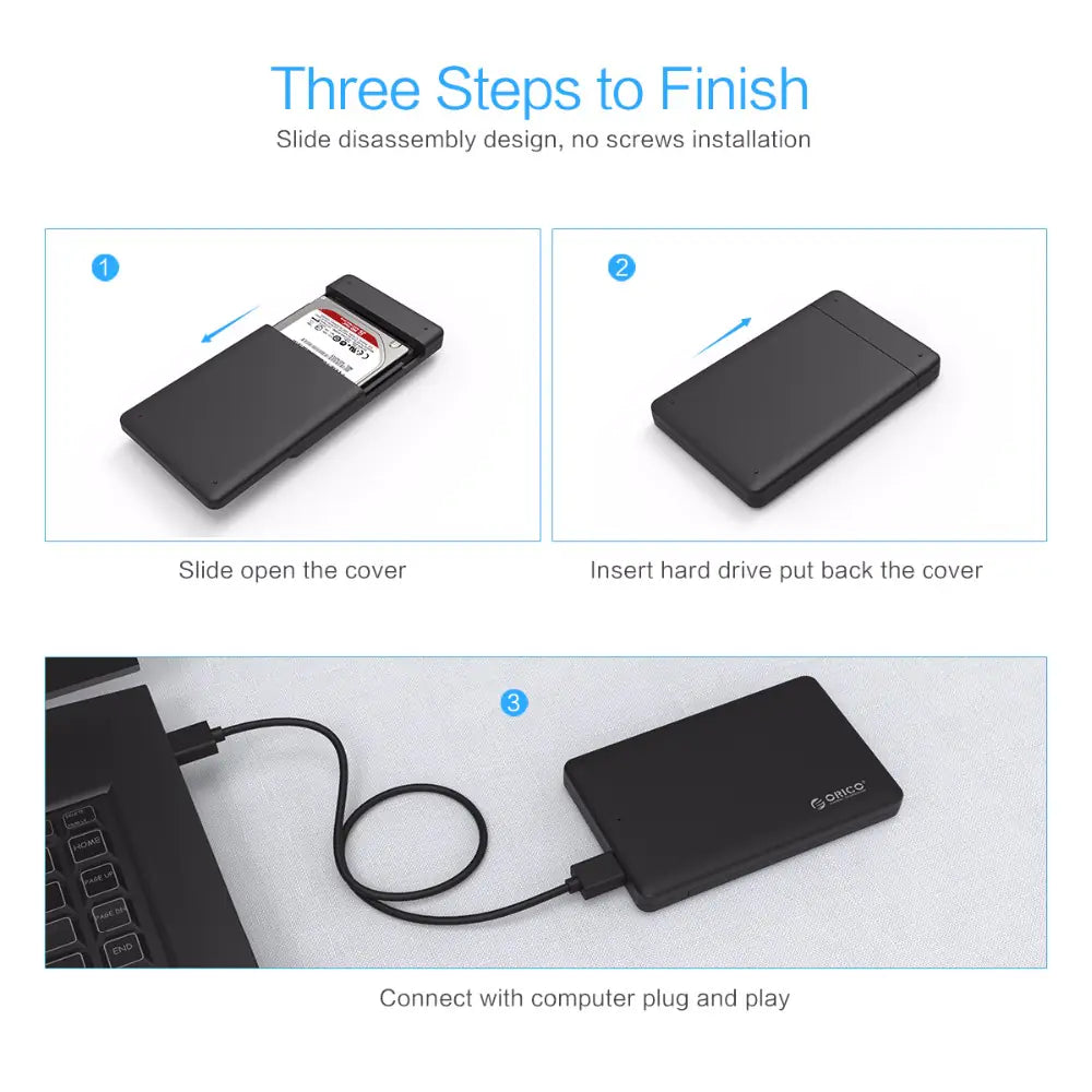 ORICO 2577U3 USB 3.0 2.5-Inch SATA SSD Enclosure