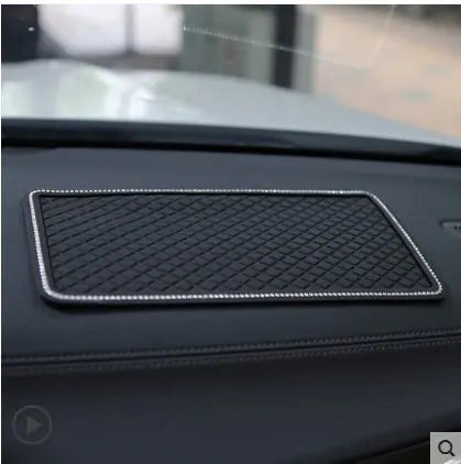Large Creative Rhinestone Anti-Slip Car Dashboard Mat