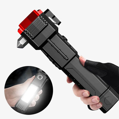 Multifunctional Car Safety Hammer with Power Bank and Light