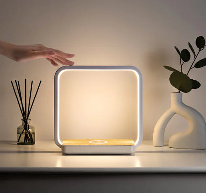 Smart Sensor Bedside Lamp with Wireless Charging
