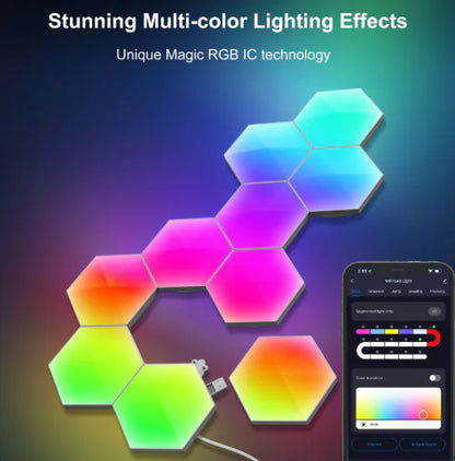 Smart Hexagonal Graffiti Ambience Lamp