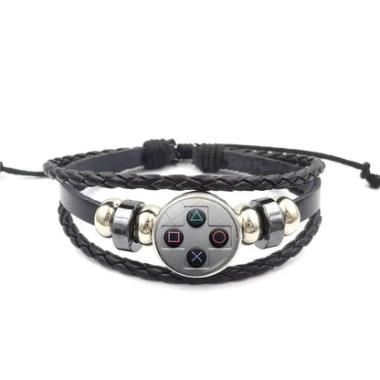 Game Controller Leather Bracelet for Men and Women