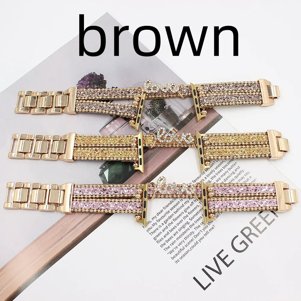 Smart Letters Leather Watch Strap