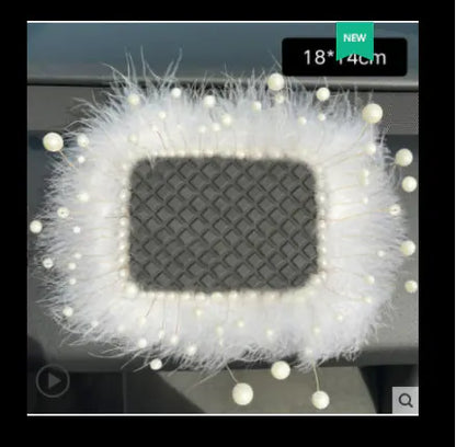 Large Creative Rhinestone Anti-Slip Car Dashboard Mat