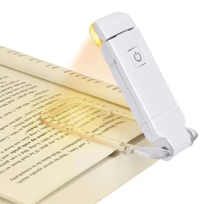 Lampă de citit cu LED-uri reîncărcabilă prin USB, protecție pentru ochi