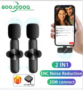 Wireless Lavalier Microphone for Audio and Video Recording