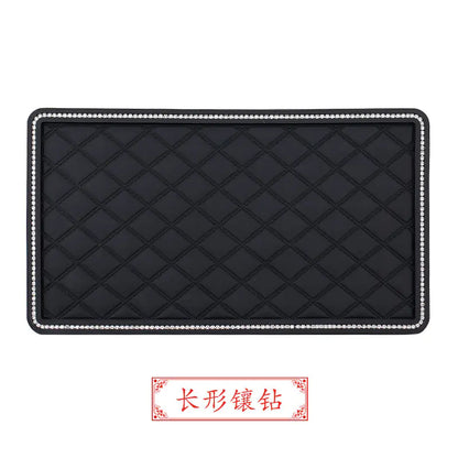 Large Creative Rhinestone Anti-Slip Car Dashboard Mat