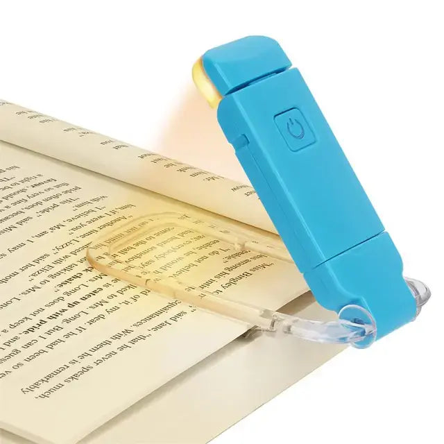 Lampă de citit cu LED-uri reîncărcabilă prin USB, protecție pentru ochi
