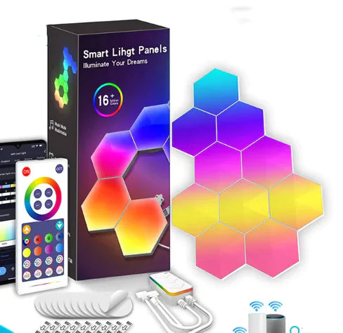 Smart Hexagonal Graffiti Ambience Lamp