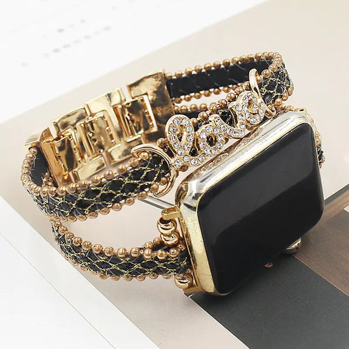 Smart Letters Leather Watch Strap