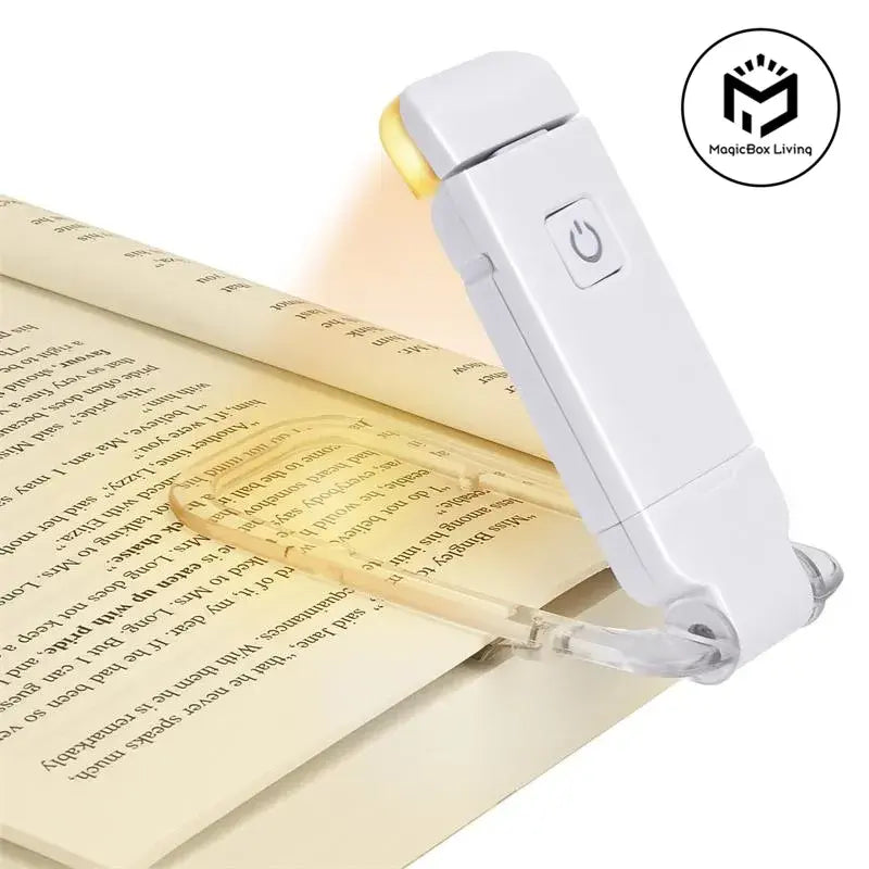 Lampă de citit cu LED-uri reîncărcabilă prin USB, protecție pentru ochi