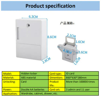 Smart Fingerprint Drawer Lock for Cabinets and Safes