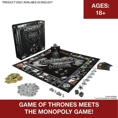 Game of Thrones Monopoly Board Game and Cards