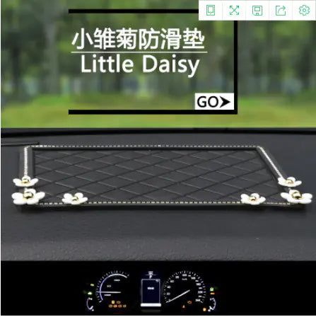 Large Creative Rhinestone Anti-Slip Car Dashboard Mat