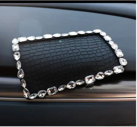 Large Creative Rhinestone Anti-Slip Car Dashboard Mat