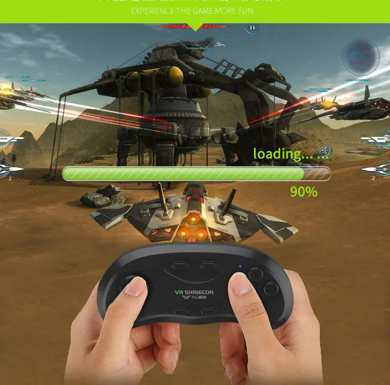 Wireless Bluetooth VR Glasses and Game Controller