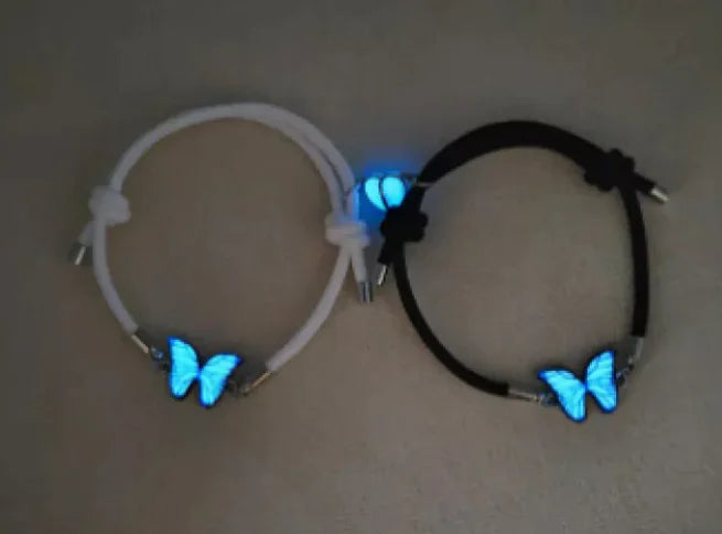Blue Luminous Smart Butterfly Necklace