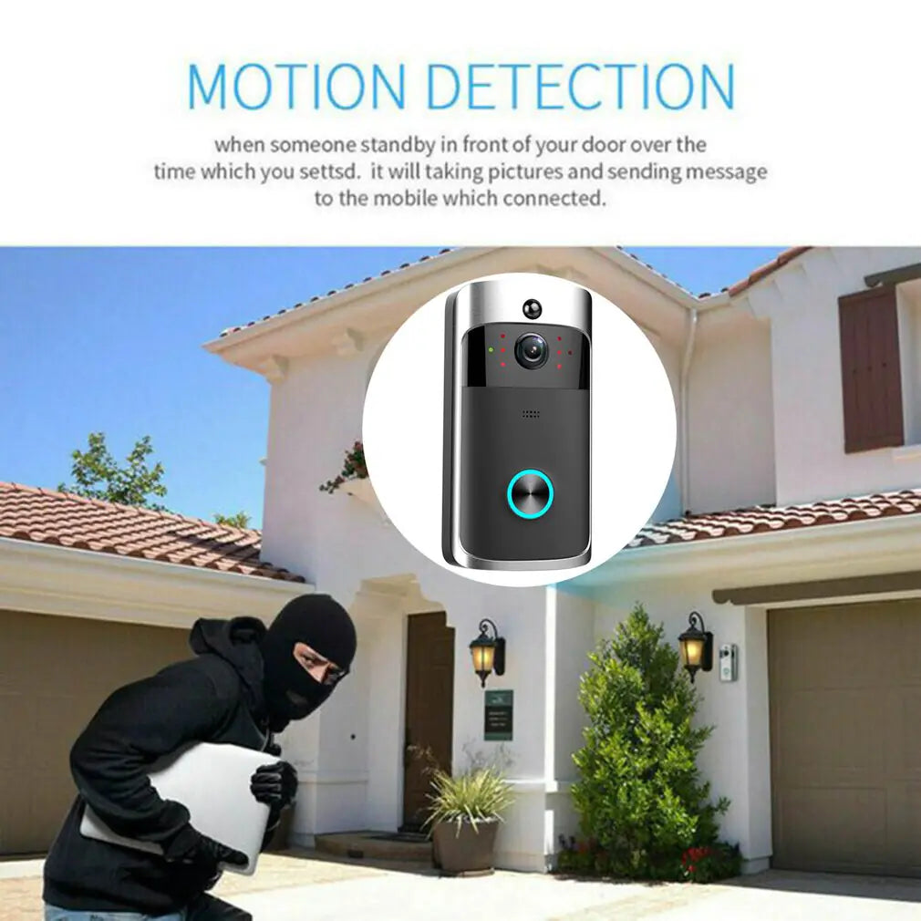 Smart Video Doorbell with WiFi Intercom and Remote Control