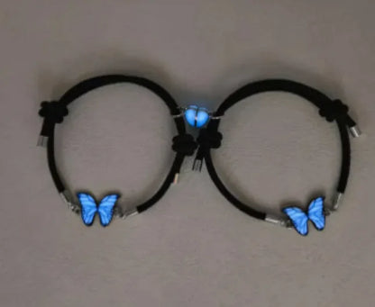 Blue Luminous Smart Butterfly Necklace