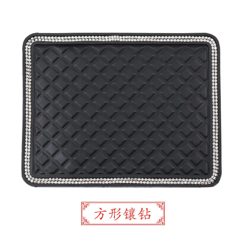 Large Creative Rhinestone Anti-Slip Car Dashboard Mat