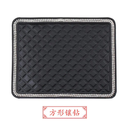 Large Creative Rhinestone Anti-Slip Car Dashboard Mat