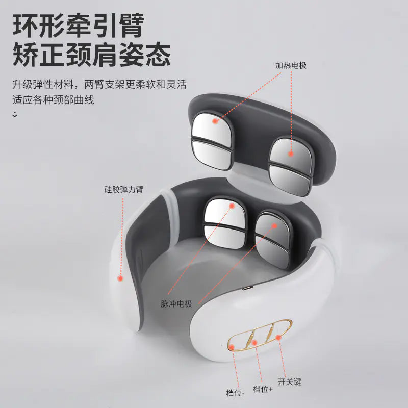 Smart Neck Massager with Heating and Therapy Function
