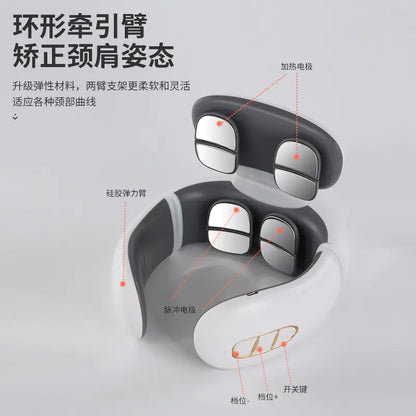 Smart Neck Massager with Heating and Therapy Function